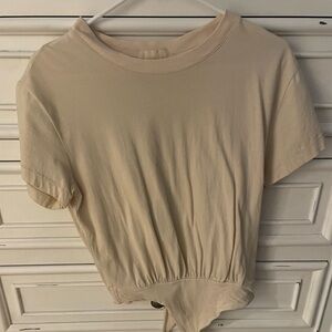Nuuds T Shirt Bodysuit in Bone - Small
